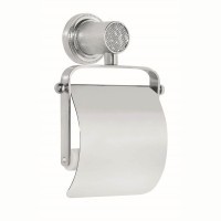 Держатель для туалетной бумаги с крышкой Boheme Royal Cristal Chrome 10921-CR