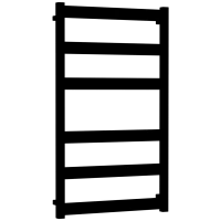 Полотенцесушитель водяной Grota Brezza 530x900 с уголками (черный)