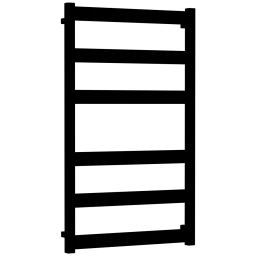 Водяной полотенцесушитель Grota Brezza 530x900 с уголками (черный)