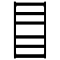 Водяной полотенцесушитель Grota Brezza 630x900 с уголками (черный)