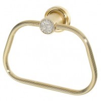 Полотенцедержатель кольцо Boheme Royal Cristal Gold 10925-G