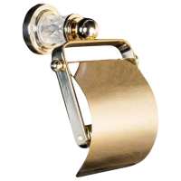 Держатель для туалетной бумаги с крышкой Boheme Murano Cristal Gold 10901-CRST-G
