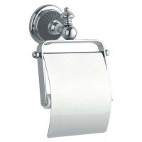 Держатель для туалетной бумаги с крышкой Boheme Vogue Chrome 10181
